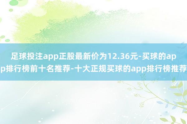 足球投注app正股最新价为12.36元-买球的app排行榜前十名推荐-十大正规买球的app排行榜推荐