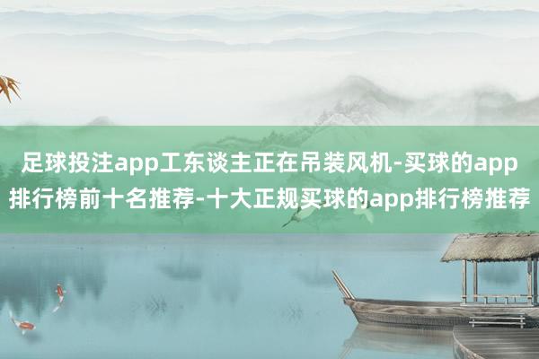 足球投注app工东谈主正在吊装风机-买球的app排行榜前十名推荐-十大正规买球的app排行榜推荐