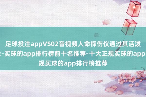 足球投注appVS02音视频人命探伤仪通过其活泼性和方便性-买球的app排行榜前十名推荐-十大正规买球的app排行榜推荐