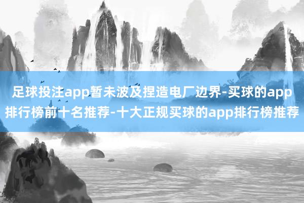 足球投注app暂未波及捏造电厂边界-买球的app排行榜前十名推荐-十大正规买球的app排行榜推荐