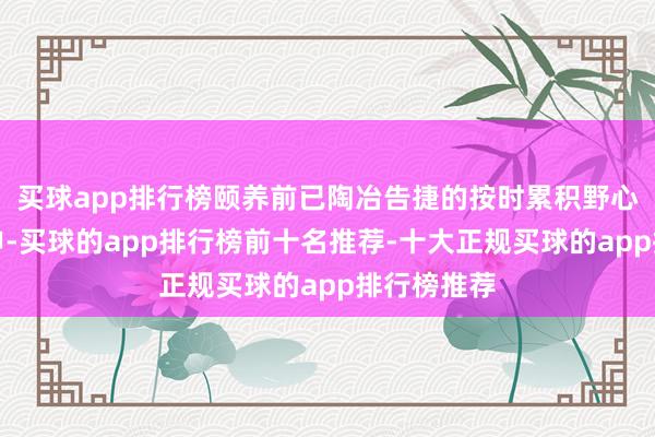 买球app排行榜颐养前已陶冶告捷的按时累积野心将络续引申-买球的app排行榜前十名推荐-十大正规买球的app排行榜推荐