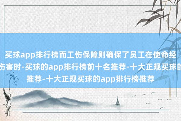 买球app排行榜而工伤保障则确保了员工在使命经由中因工伤受到伤害时-买球的app排行榜前十名推荐-十大正规买球的app排行榜推荐