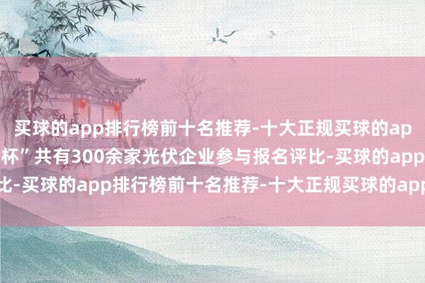 买球的app排行榜前十名推荐-十大正规买球的app排行榜推荐本届“光能杯”共有300余家光伏企业参与报名评比-买球的app排行榜前十名推荐-十大正规买球的app排行榜推荐