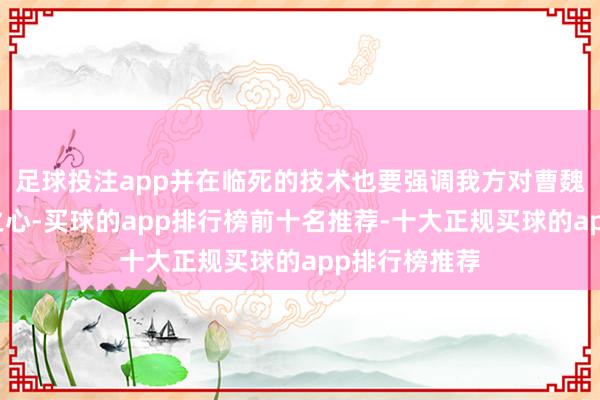 足球投注app并在临死的技术也要强调我方对曹魏的忠心耿耿之心-买球的app排行榜前十名推荐-十大正规买球的app排行榜推荐